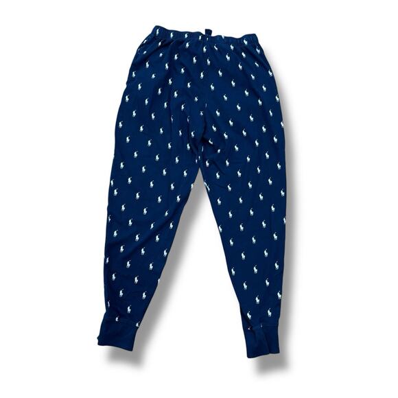 Polo Ralph Lauren Men’s Size M Blue Cotton Jersey Sleep Jogger Pony Logo - Picture 6 of 6